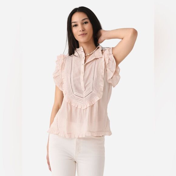 Zadig Voltaire Tama Tomboy Blouse, NWT, Size L - Picture 1 of 16